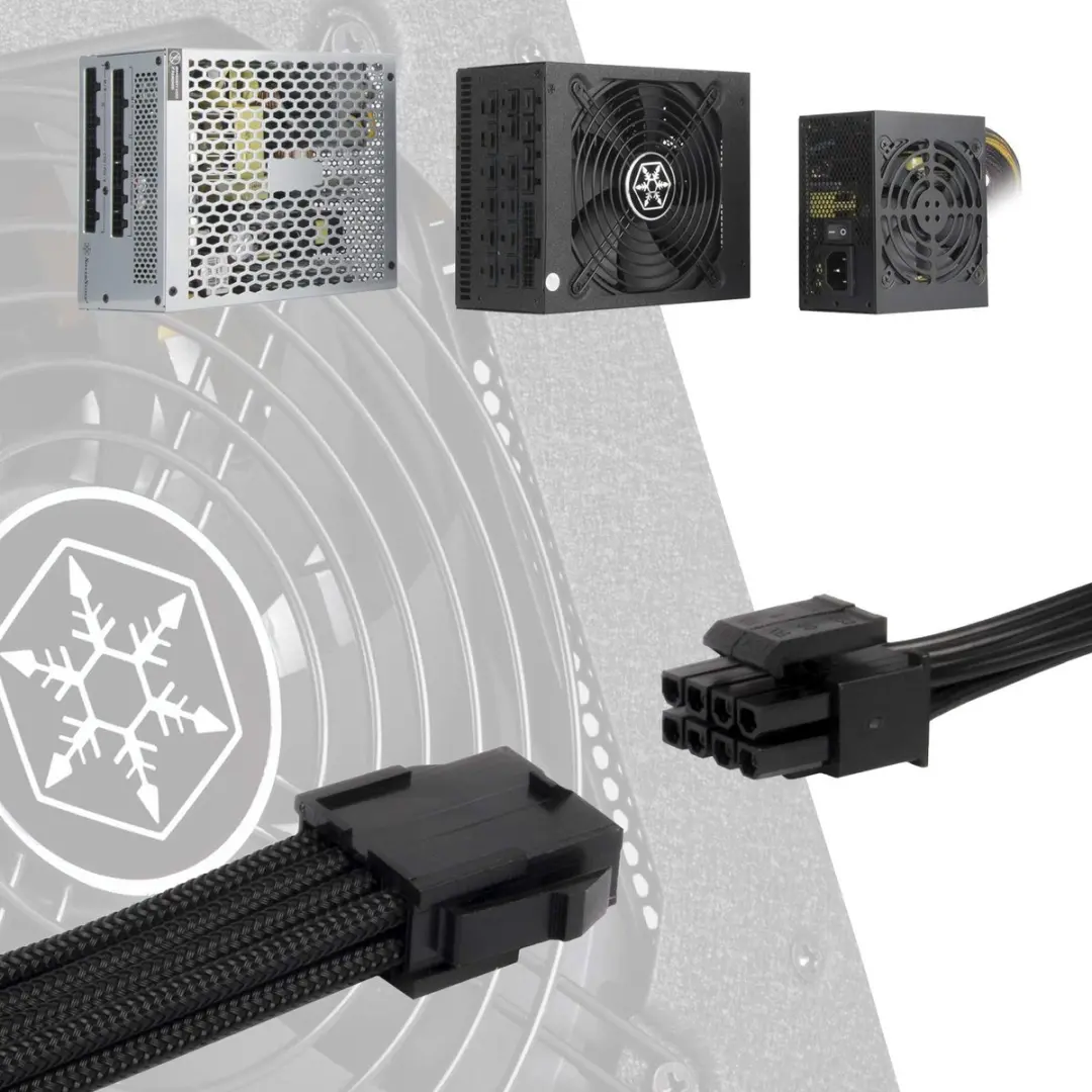 SilverStone SST-PP07E-EPS8B PP07E-EPS8B - Zwart