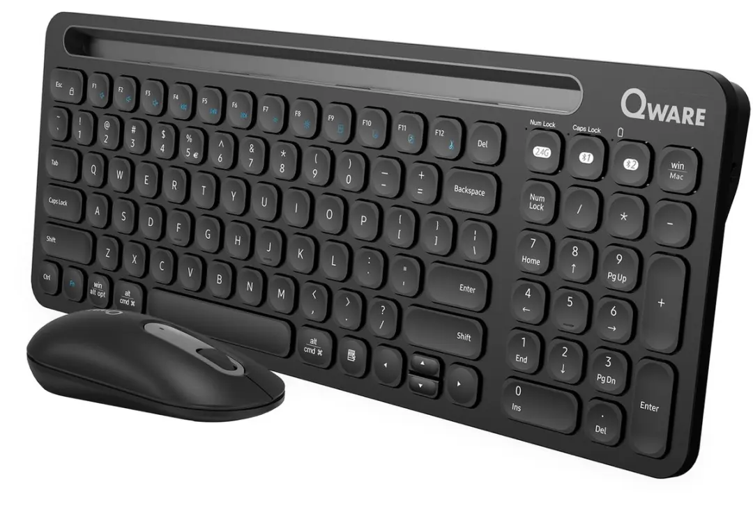 Qware Office QW PCB-390BL Draadloos Toetsenbord - Zwart