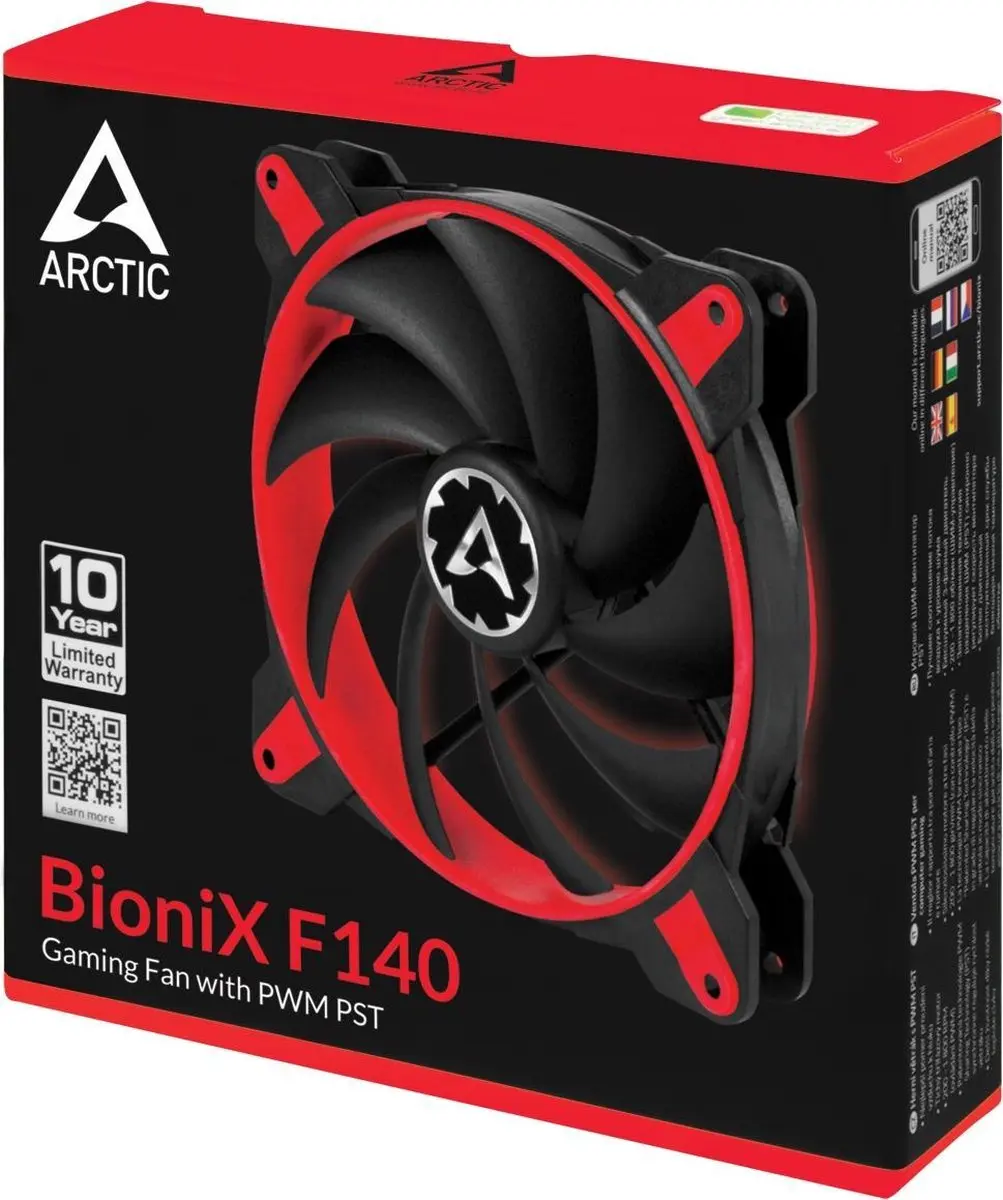 Arctic Bionix F140 Ventilator 14cm - Rood