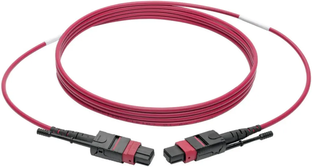 Tripp Lite N845-01M-12-MG Glasvezelkabel 1m OM4 MPO/MTP - Zwart/Magenta