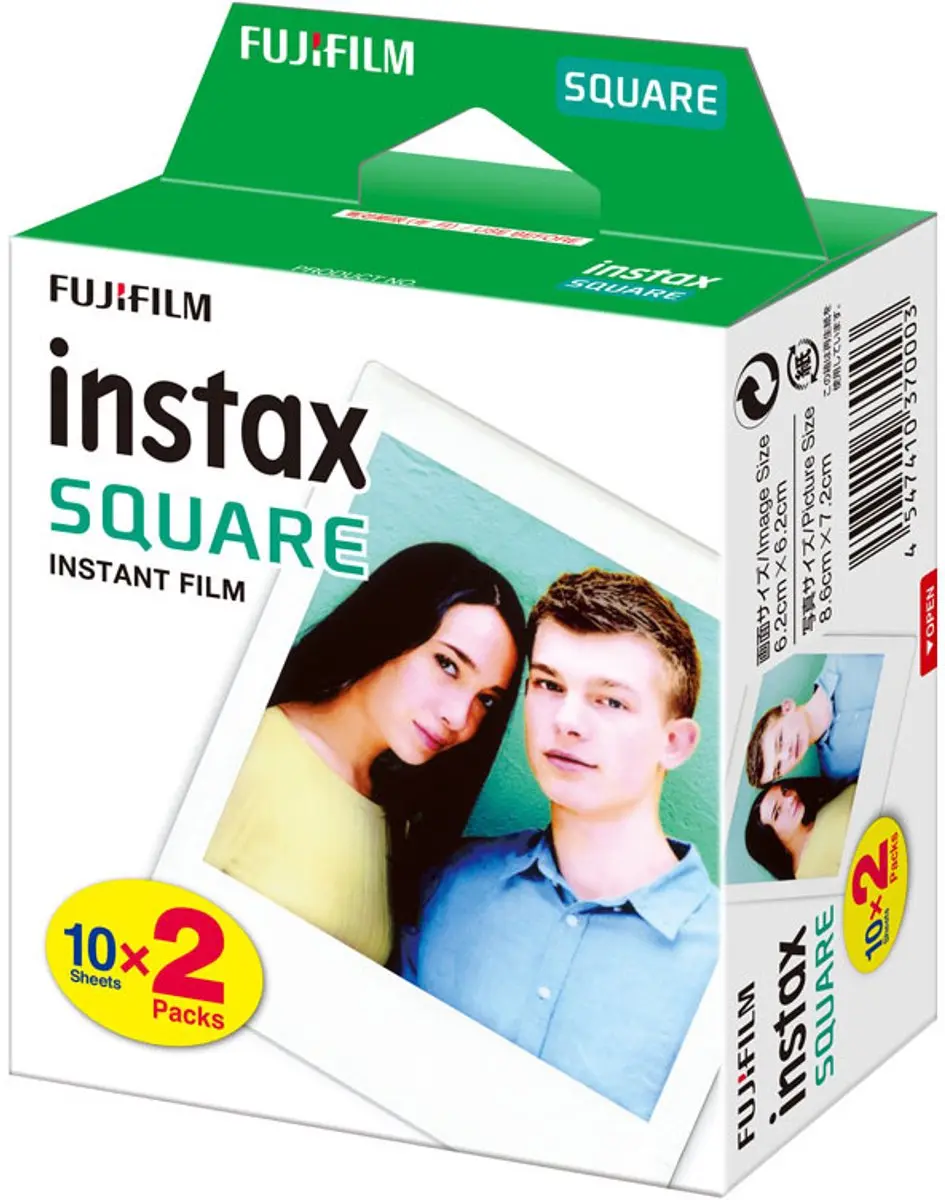 FUJIFILM instax Square Film 20 Stuks - Wit - afbeelding 6 van 6