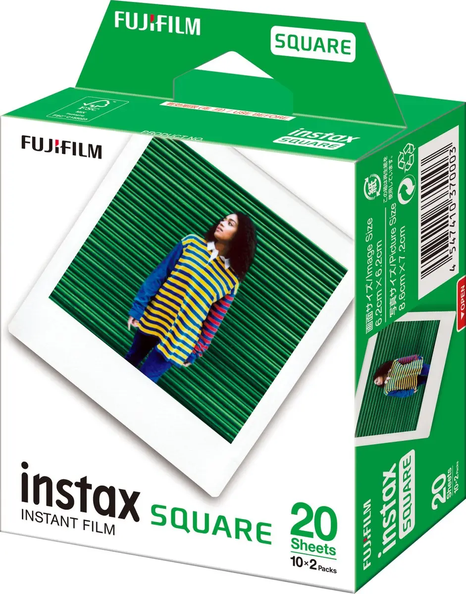 FUJIFILM instax Square Film 20 Stuks - Wit