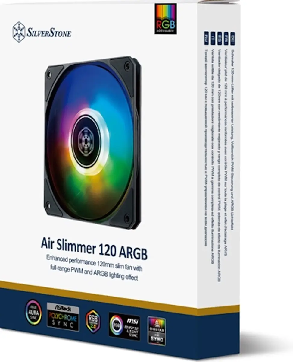 SilverStone Air Slimmer 120 ARGB 120mm Ventilator