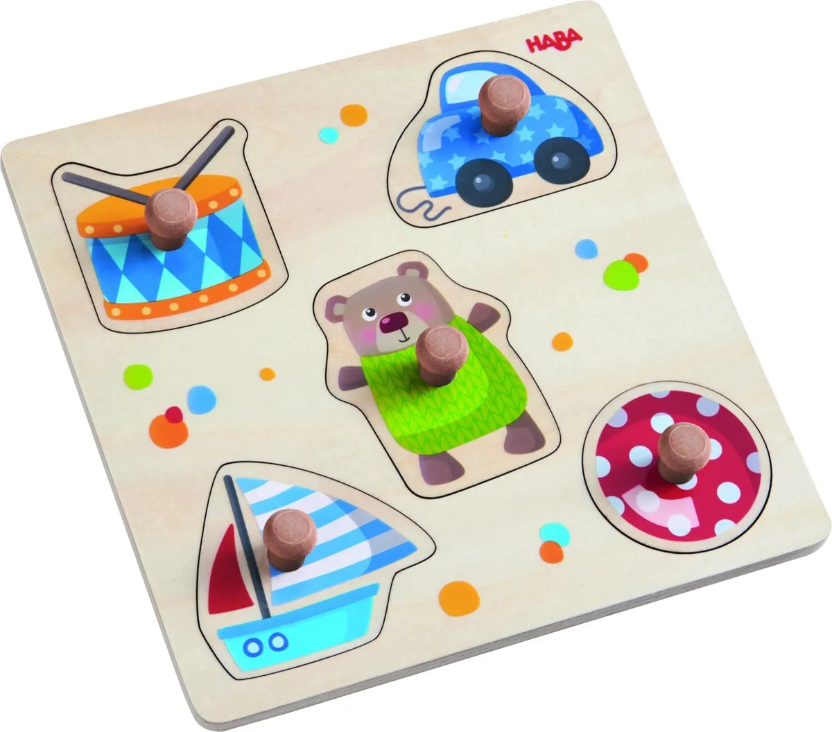 Haba Vormenpuzzel 10-delig Meerkleurig