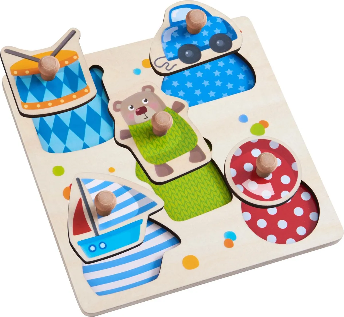 Haba Vormenpuzzel 10-delig Meerkleurig - MPN 304608