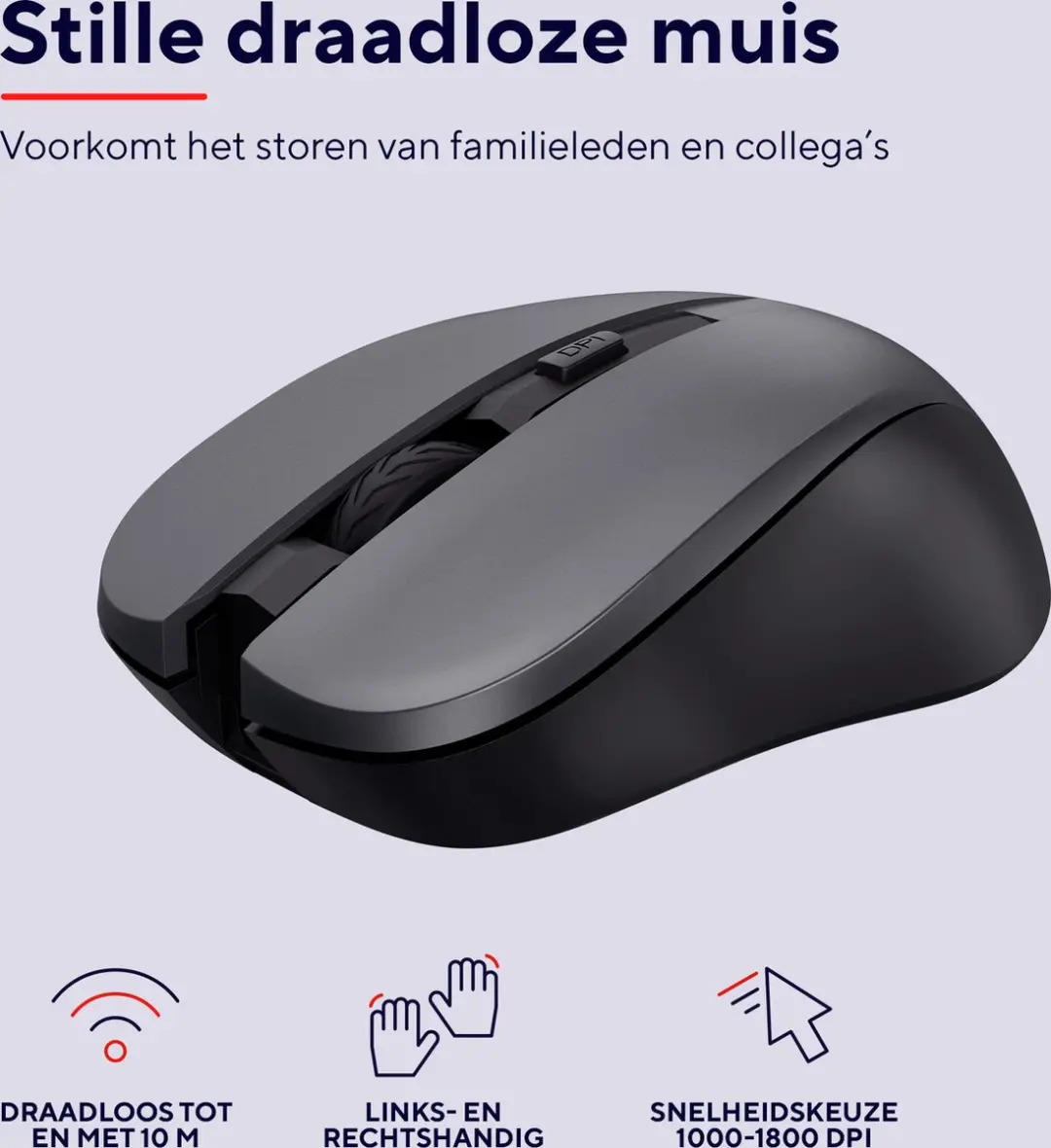 Trust Trezo Comfort Draadloos Toetsenbord & Muis Set AZERTY - Zwart