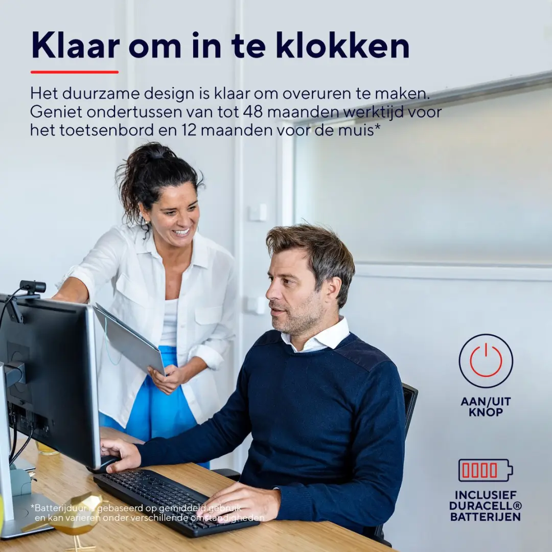 Trust Trezo Comfort Draadloos Toetsenbord & Muis Set AZERTY - Zwart