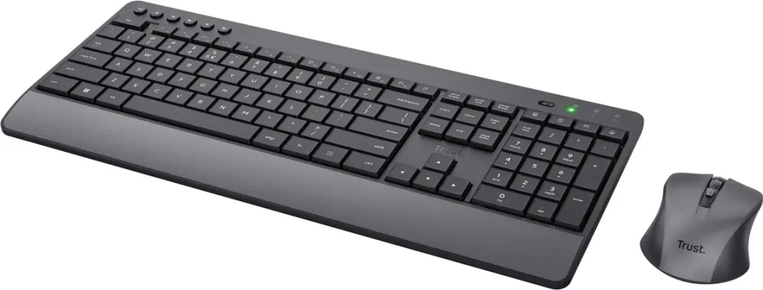 Trust Trezo Comfort Draadloos Toetsenbord & Muis Set AZERTY - Zwart
