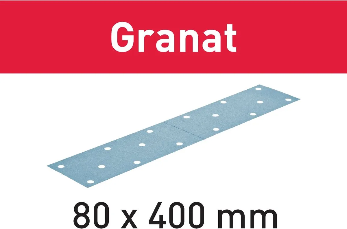 Festool Garnet STF P80 Schuurpapier 80x400mm - 50 Stuks