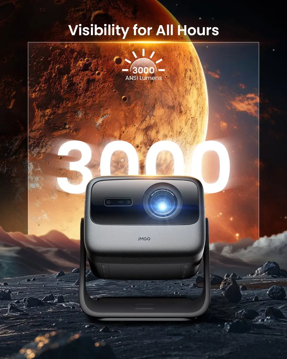 JMGO N1S Ultra 4K Drievoudige Laserprojector - 2.800 ANSI Lumen - Grijs