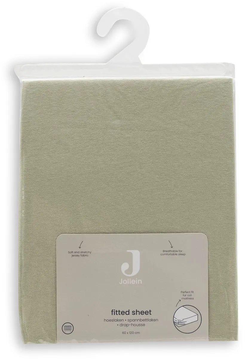 Jollein Jersey Hoeslaken 60x120cm Soft Matcha