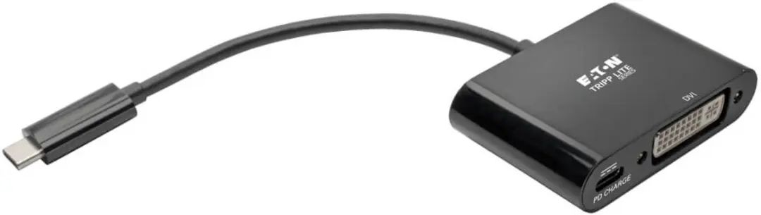 Tripp Lite U444-06N-DB-C USB-C naar DVI-I + USB Kabel - 0,15m - Zwart