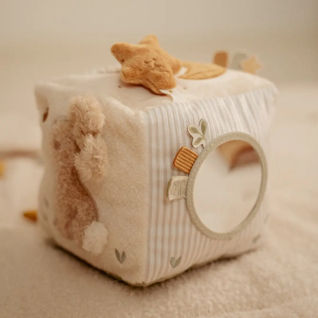 Little Dutch Newborn Naturals Activiteitenkubus Wit - afbeelding 6 van 6