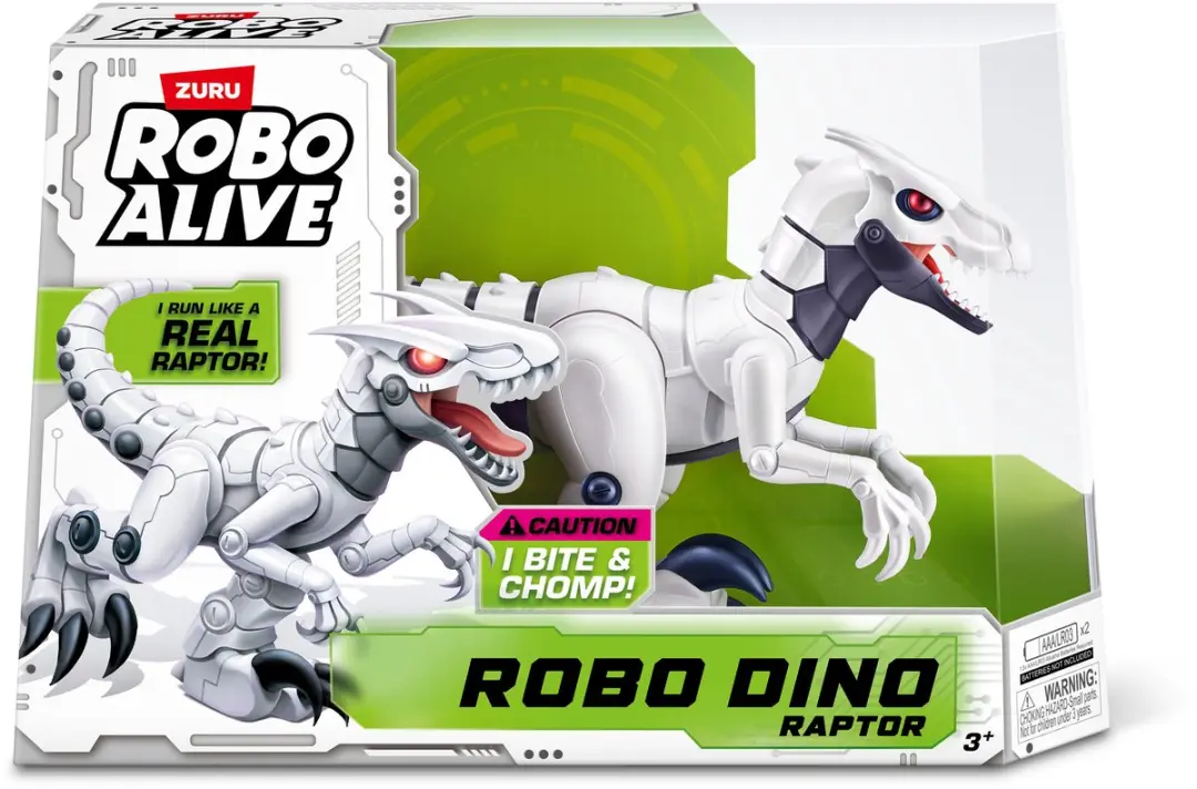 ZURU Robo Dino Raptor 71152 - 2x AA - Wit