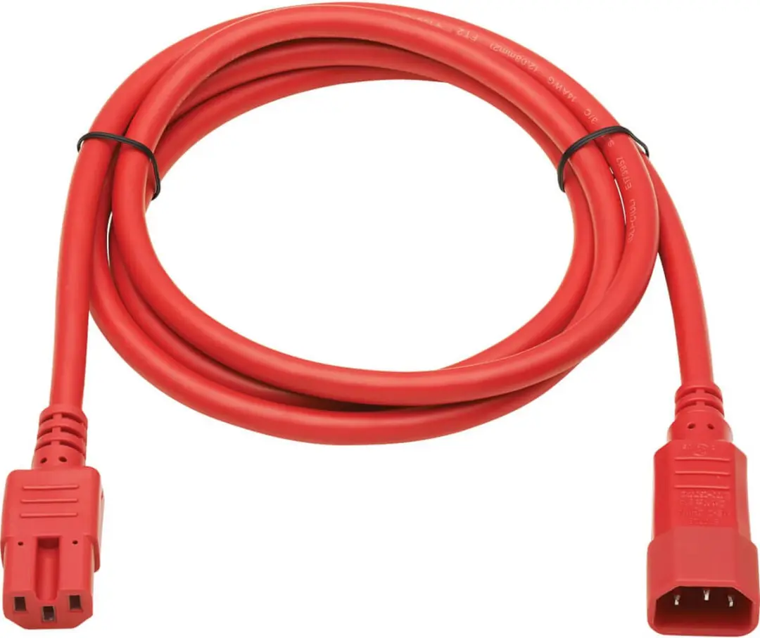 Tripp Lite P018-006-ARD Elektriciteitssnoer - Rood 1,8m C14-C15