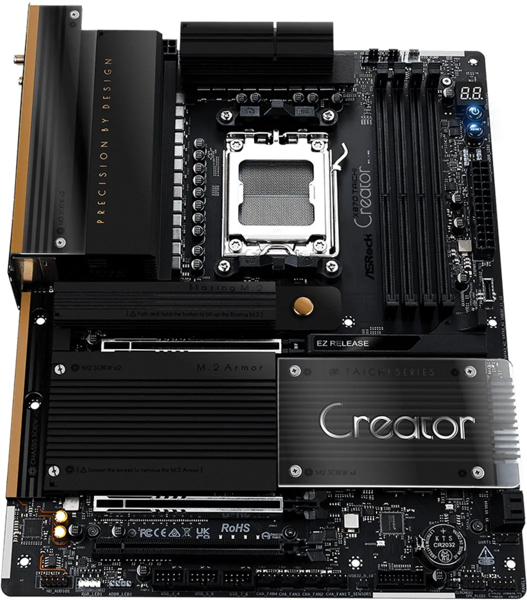 ASRock X870 Taichi Creator AM5 Moederbord - 10GbE LAN