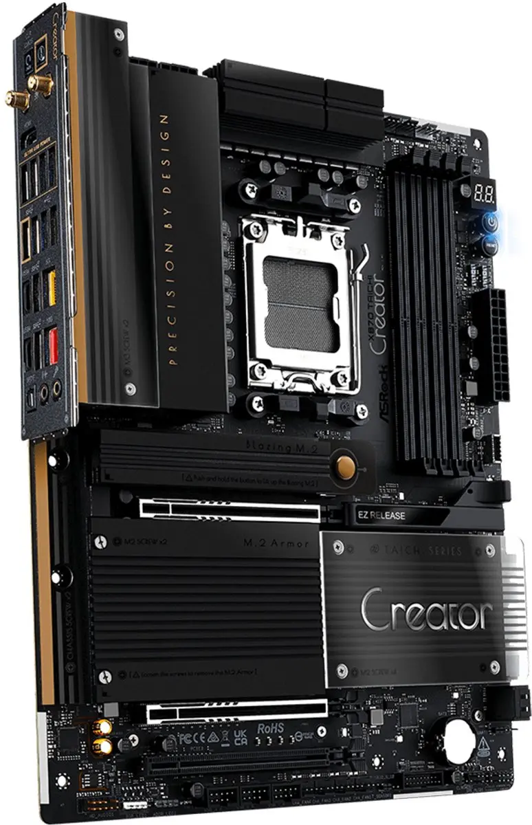 ASRock X870 Taichi Creator AM5 Moederbord - 10GbE LAN - afbeelding 6 van 6