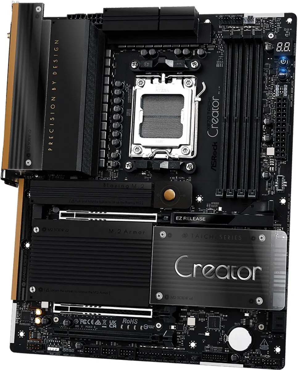 ASRock X870 Taichi Creator AM5 Moederbord - 10GbE LAN