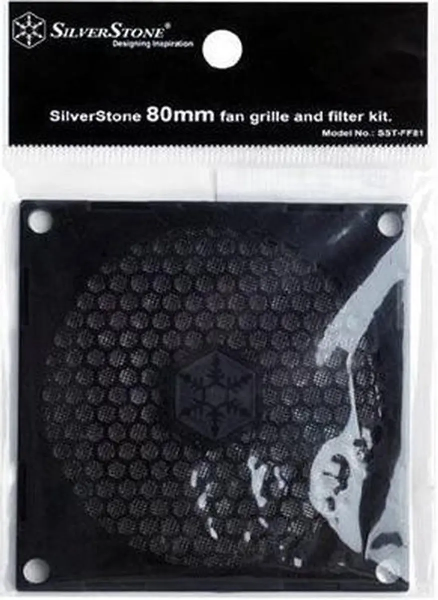 SilverStone FF81B Beschermhoes - Zwart