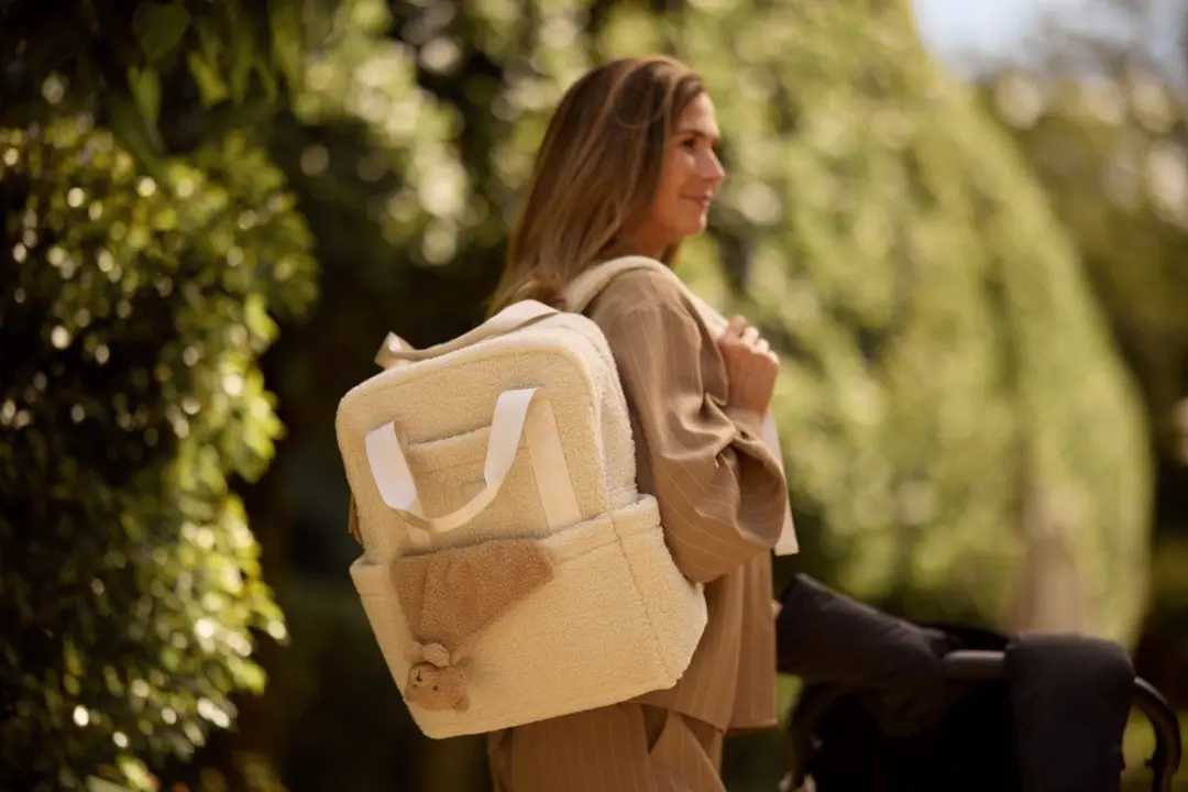 Jollein Luiertas Rugzak Teddy Lou Sand - afbeelding 6 van 6