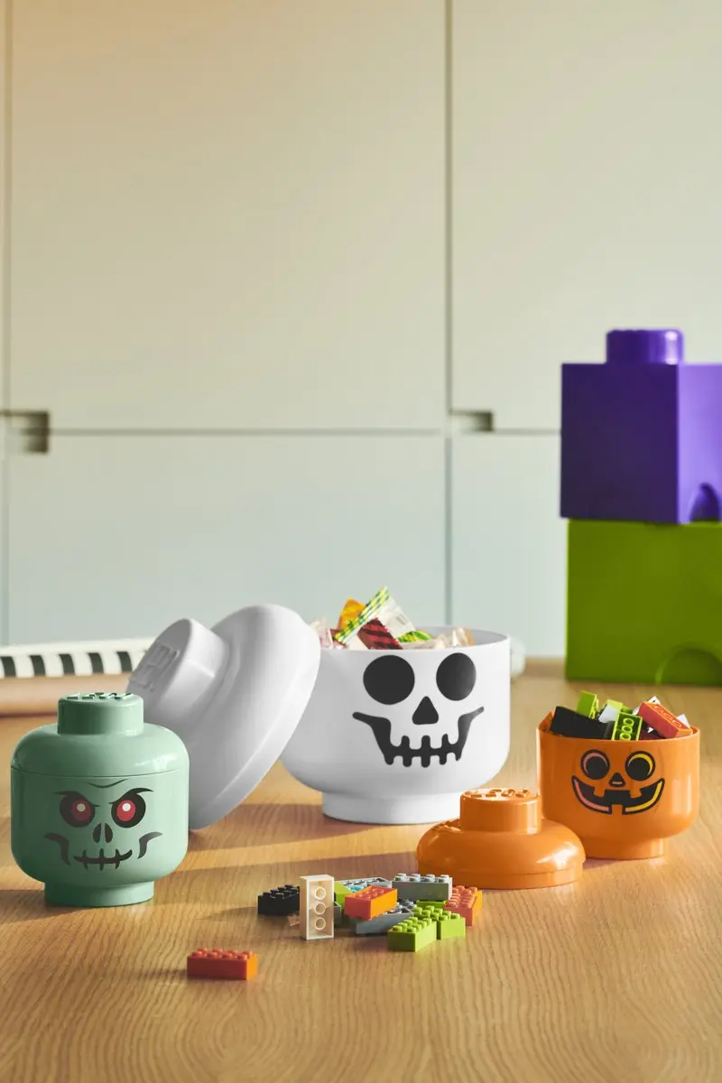 Lego - Opbergbox Hoofd Boy Mini - Polypropyleen - Geel