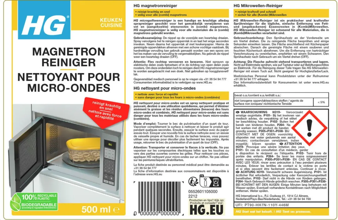 HG Magnetronreiniger 500ml - afbeelding 2 van 6