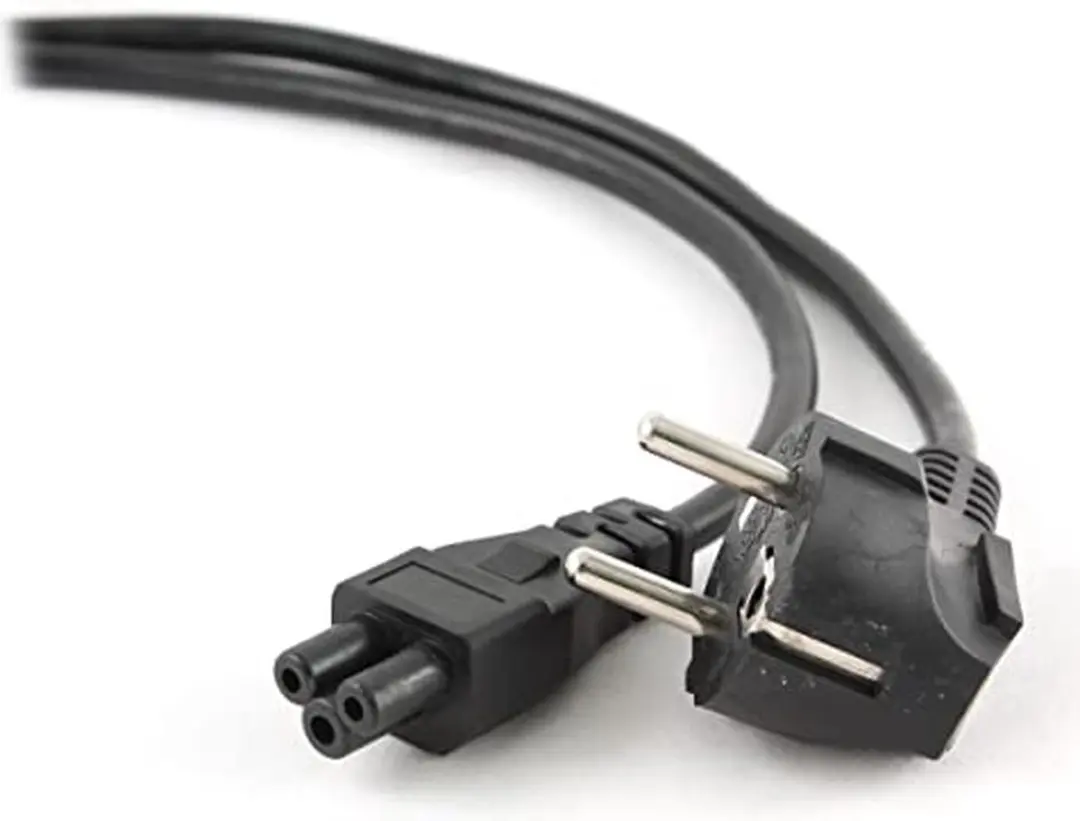 Cablexpert C5 CEE 7/7 Stroomkabel 3x0,75mm² - 1m - Zwart