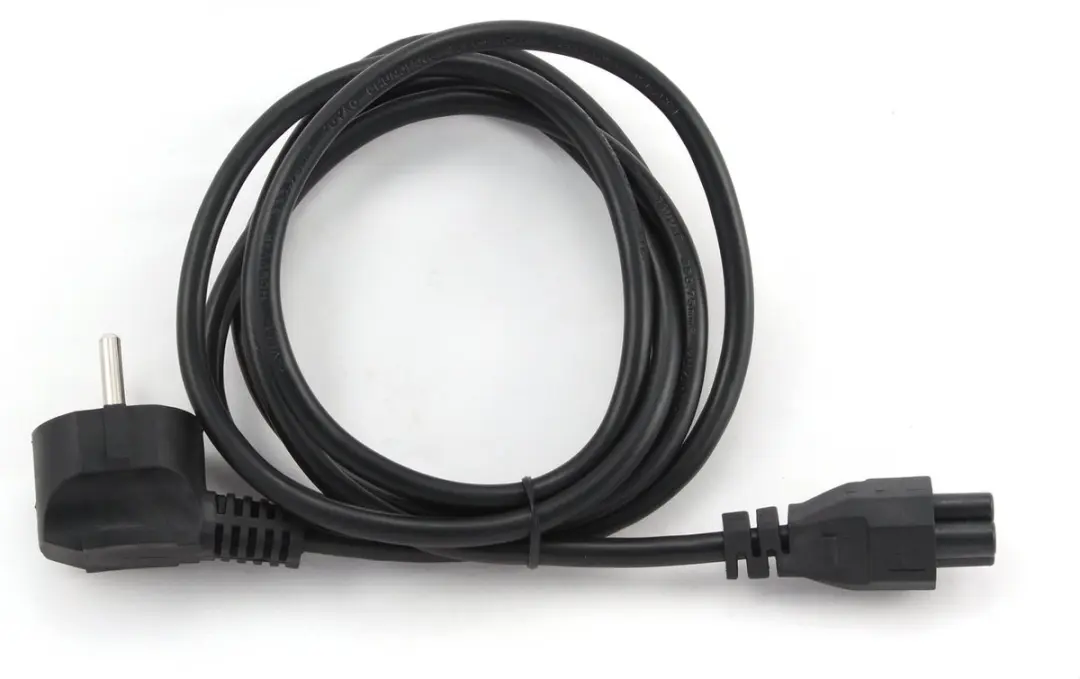 Cablexpert C5 CEE 7/7 Stroomkabel 3x0,75mm² - 1m - Zwart