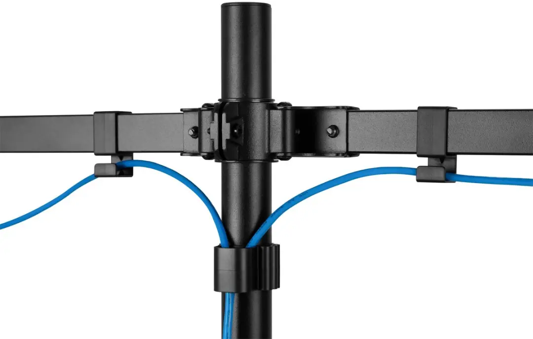 InLine Tafelbevestiging 23108E - 2x LCD/LED tot 81cm - 9kg - Zwart