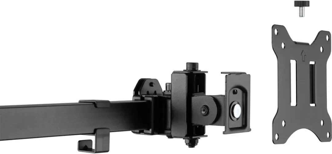 InLine Tafelbevestiging 23108E - 2x LCD/LED tot 81cm - 9kg - Zwart - afbeelding 6 van 6