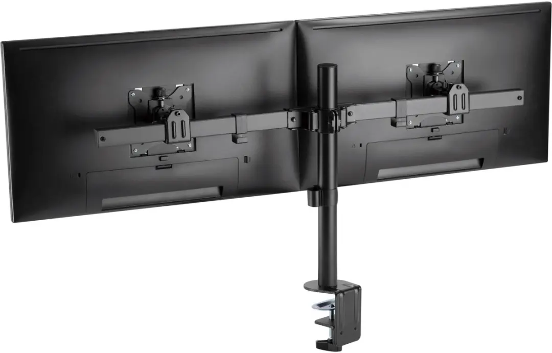 InLine Tafelbevestiging 23108E - 2x LCD/LED tot 81cm - 9kg - Zwart