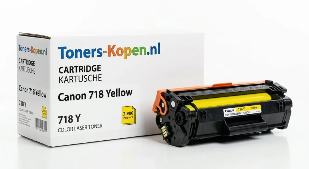 Canon 718Y Geel Toner - 2900 Pagina's
