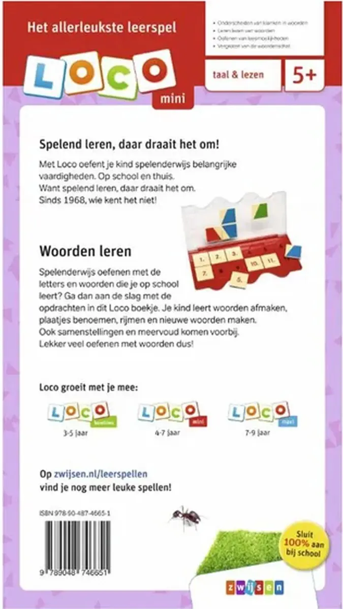 Loco Mini Woorden Leren 5-7 Jaar - 36 Pagina's