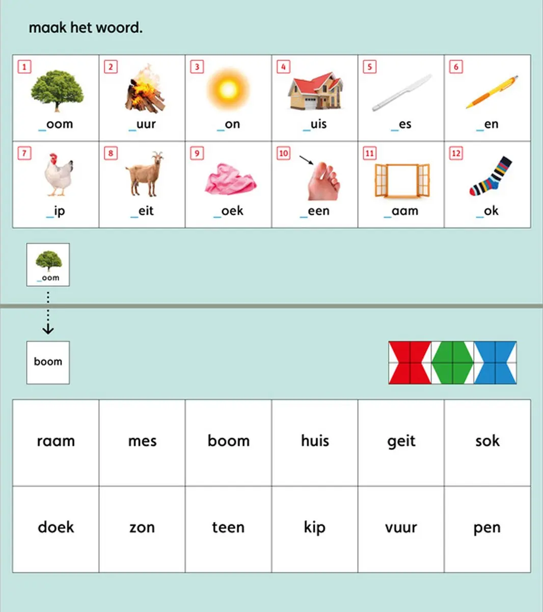 Loco Mini Woorden Leren 5-7 Jaar - 36 Pagina's