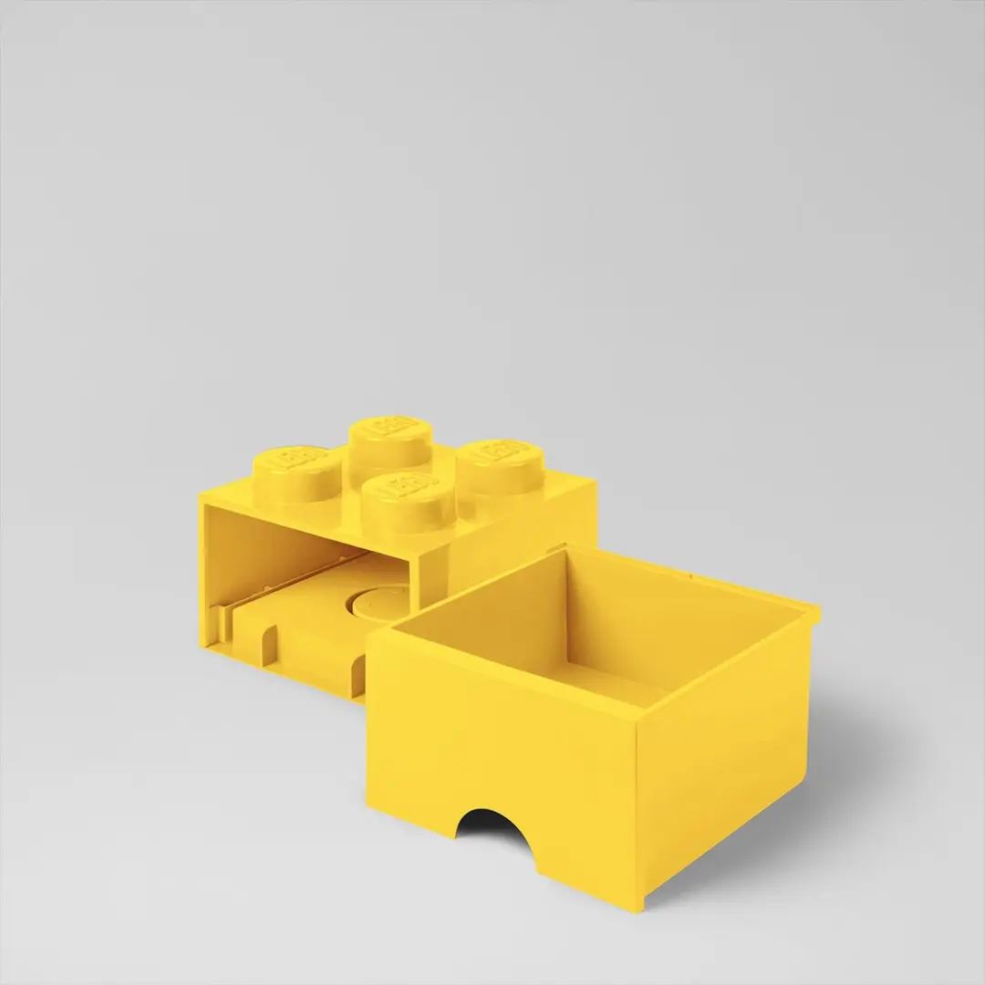 LEGO Brick 4 Opbergbox Geel - 6L