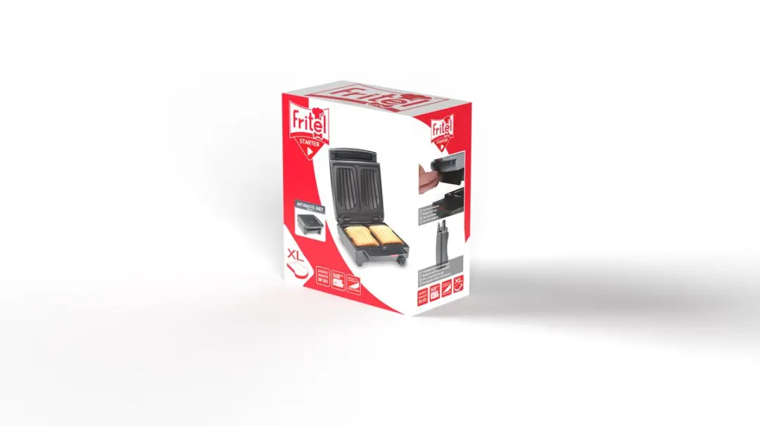 Fritel Croque Monsieur SW 1451 - 1400W - Antraciet metallic