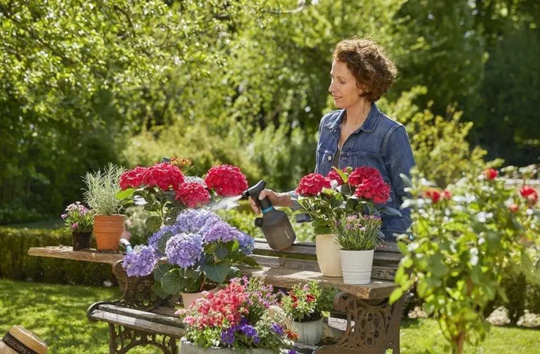 Gardena Plantenspuit 1L - Donkergrijs