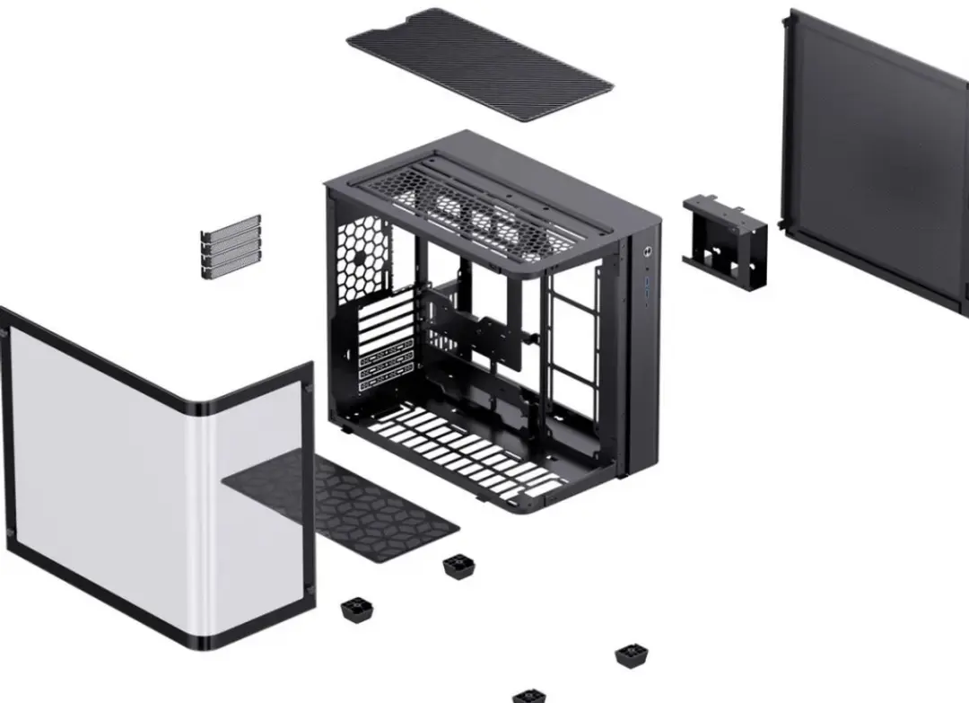 Jonsbo TK-3 Midtowermodel ATX Geharde Glas - Zwart