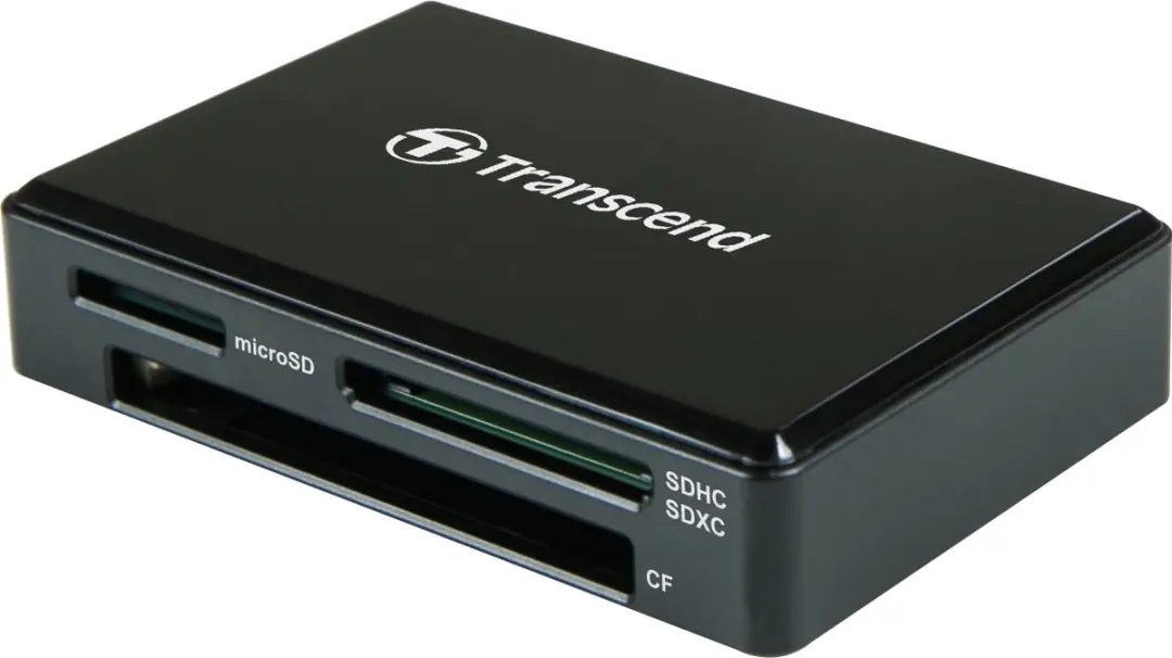 Transcend TS-RDC8K2 USB-C Geheugenkaartlezer - 128GB - Zwart