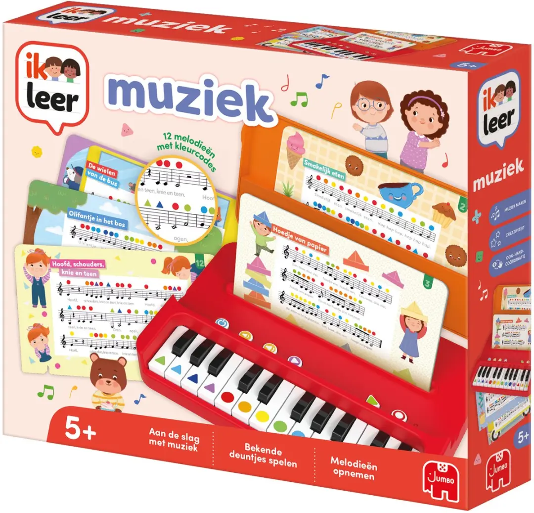 Muziek Educatief Speelgoed Piano Leren 1110100449 - Meerkleurig