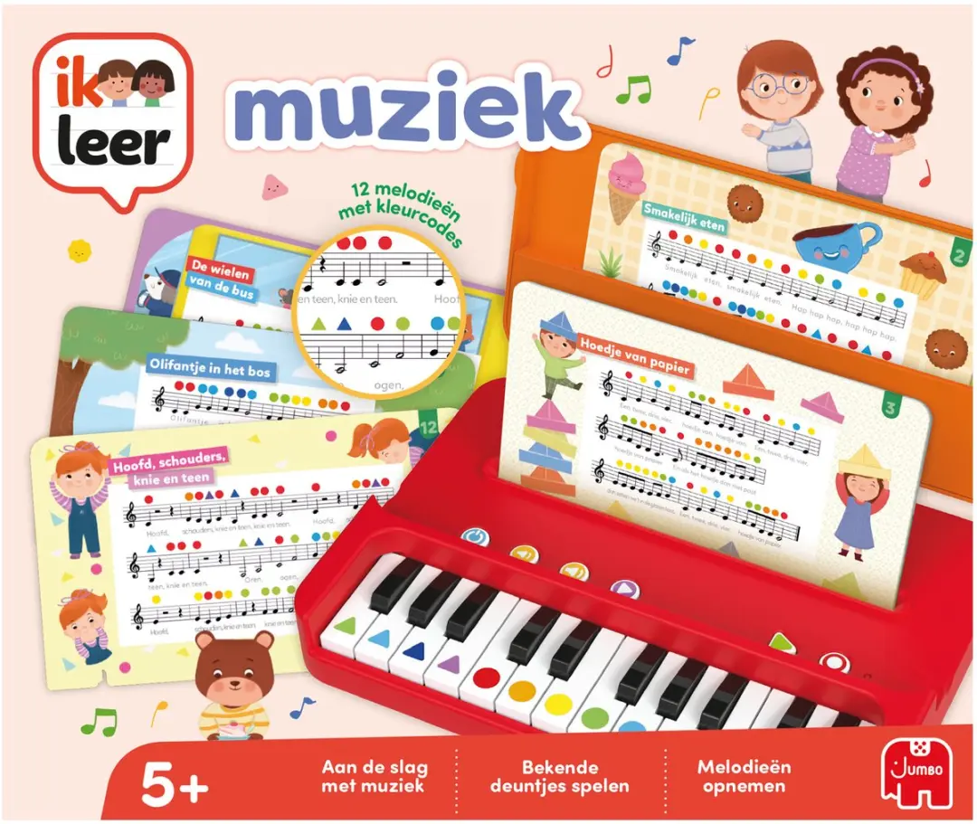Muziek Educatief Speelgoed Piano Leren 1110100449 - Meerkleurig