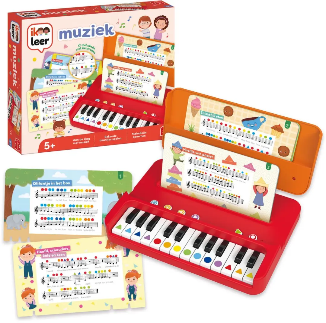 Muziek Educatief Speelgoed Piano Leren 1110100449 - Meerkleurig
