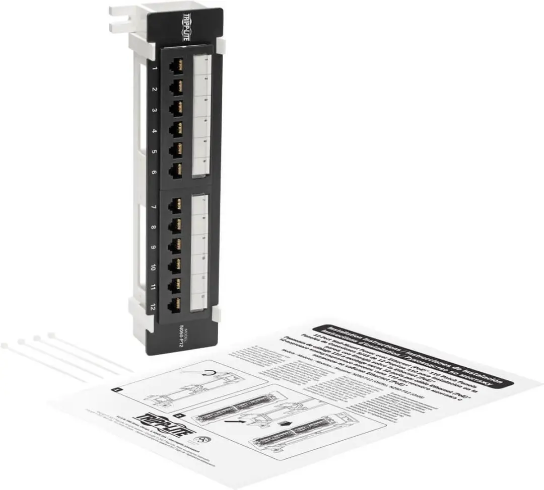Tripp Lite N050-P12 Patch Paneel - Zwart