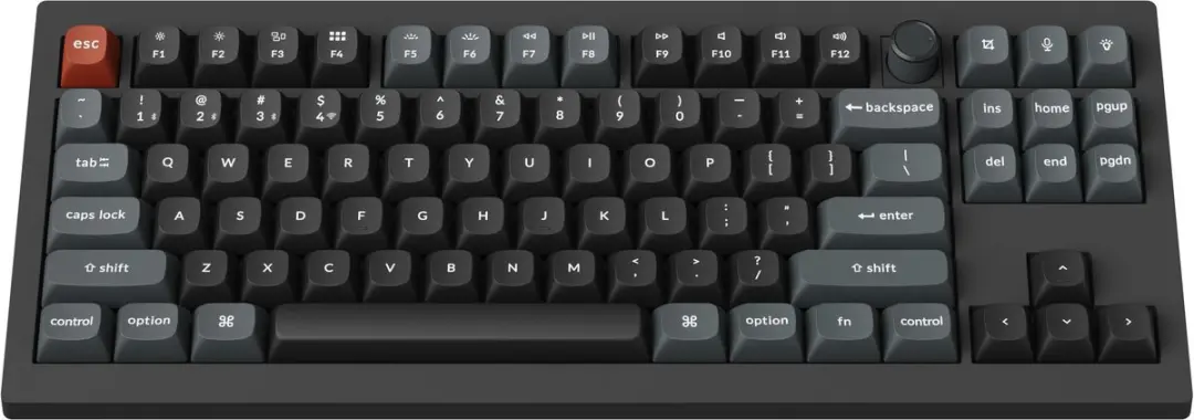 Keychron V3 Ultra Mechanisch Toetsenbord V3U-D3 - 80% - Bruine Switch - Zwart