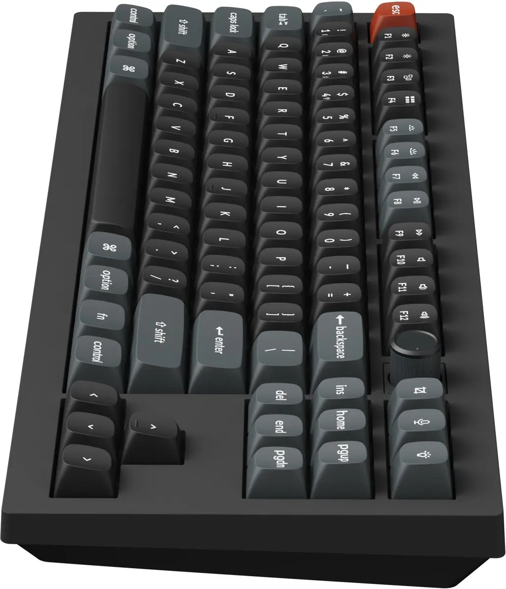 Keychron V3 Ultra Mechanisch Toetsenbord V3U-D3 - 80% - Bruine Switch - Zwart