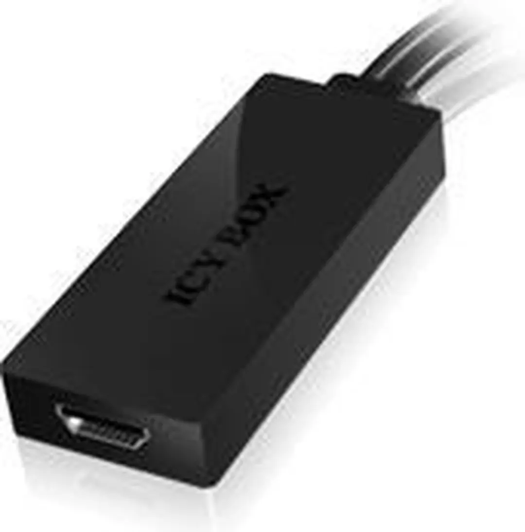 Icy Box IB-AC512 VGA Audio HDMI Adapter - Zwart