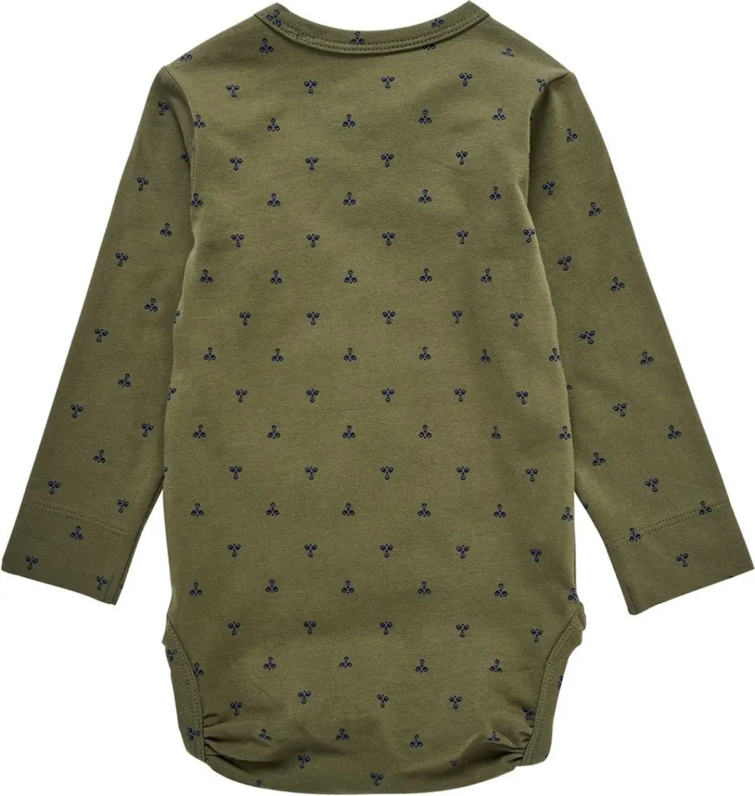 Hummel Rompertje lange mouwen 80 - Dusty Olive