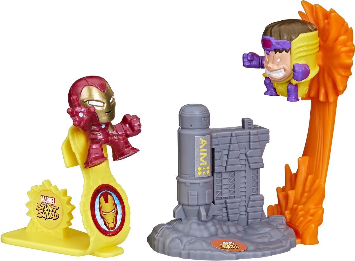 Iron Man vs M.O.D.O.K. Hasbro Stunt Squad Speelset