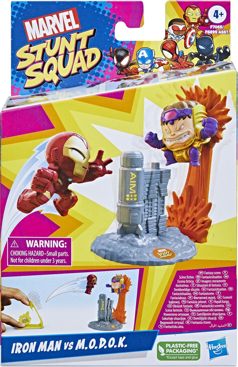 Iron Man vs M.O.D.O.K. Hasbro Stunt Squad Speelset