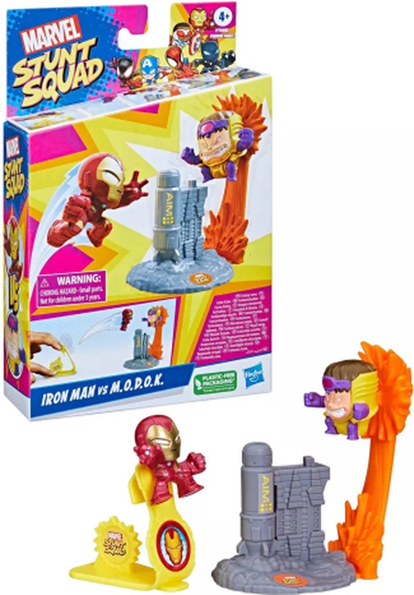 Iron Man vs M.O.D.O.K. Hasbro Stunt Squad Speelset